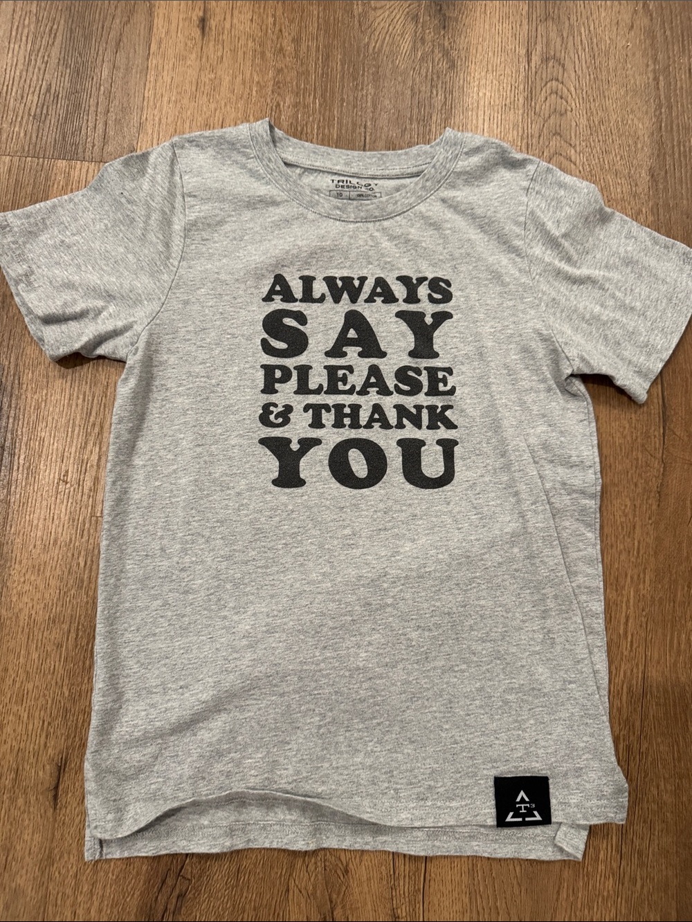 Trilogy Design Co Grey Short-Sleeve Tee